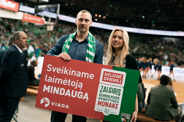 „Žalgirio“ rungtynėse įteiktas prizas pribloškė šiaulietį: prisiminė neįgyvendintą vaikystės svajonę